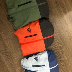 Adidas men’s nylon windbreaker zipper hoodie 2